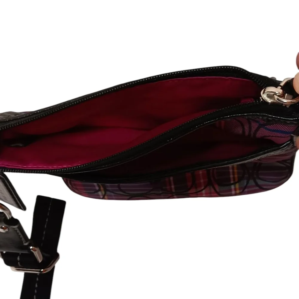 Coach Plaid Signature Crossbody Bag - Picture 5 of 8